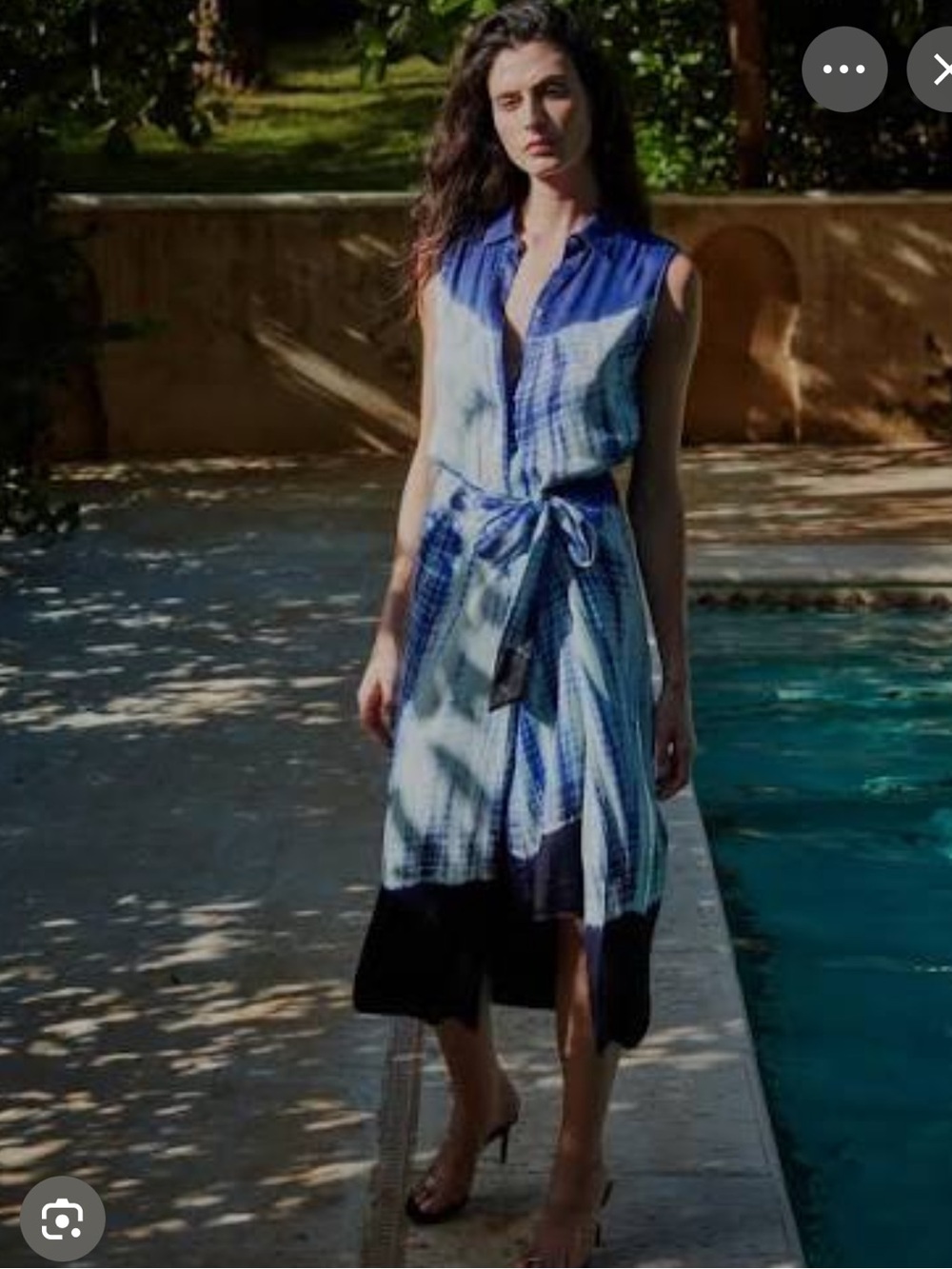 Koby Halperin 🔥 Tie Dye Sleeveless Midi Shirt Dress SRP$ 500